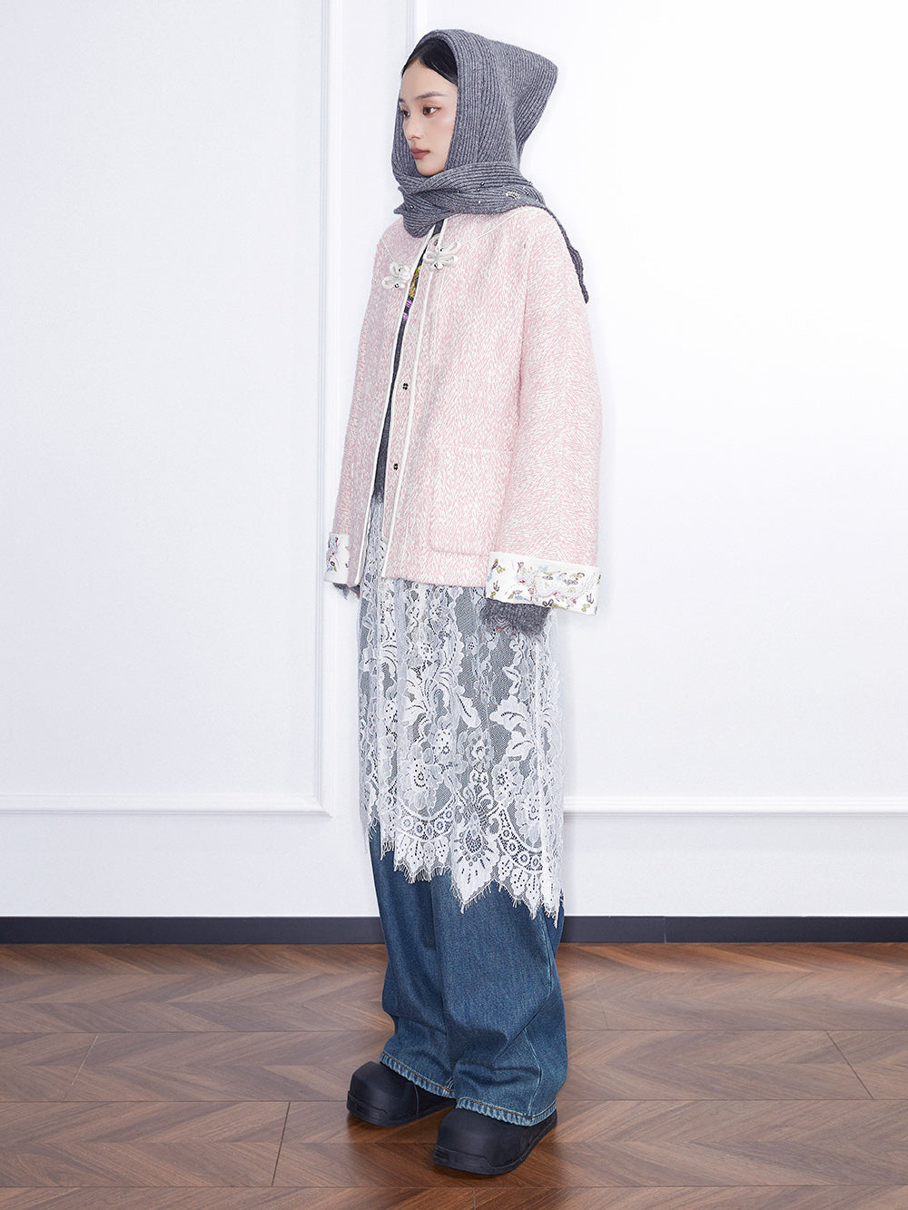 MUKZIN Linglong "Flower Snake." Chinese-style Herringbone Chanel Jacket