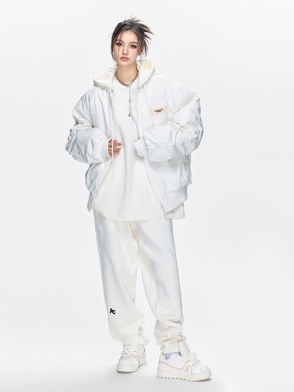 MUKTANK × ARDENCODE Loose Hooded Cotton Jacket