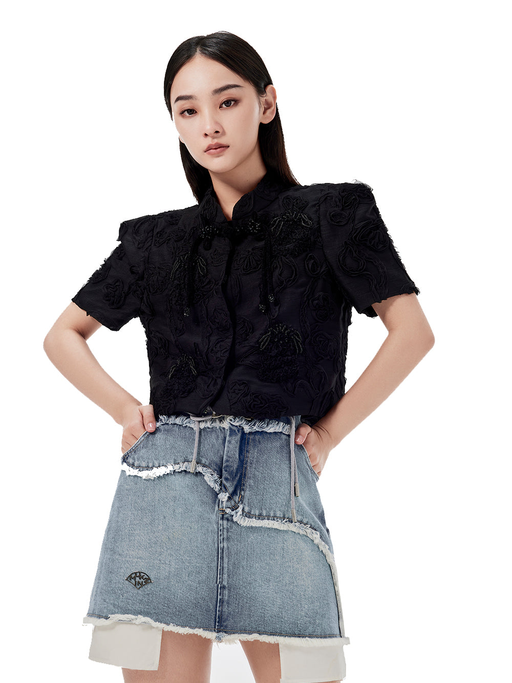 mukzin ショートジャケット MUKZIN Chinese Style Short Jacket