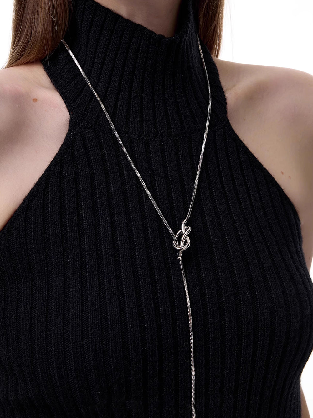MUKTANK×SUN HUNTER Knot Drawstring Necklace