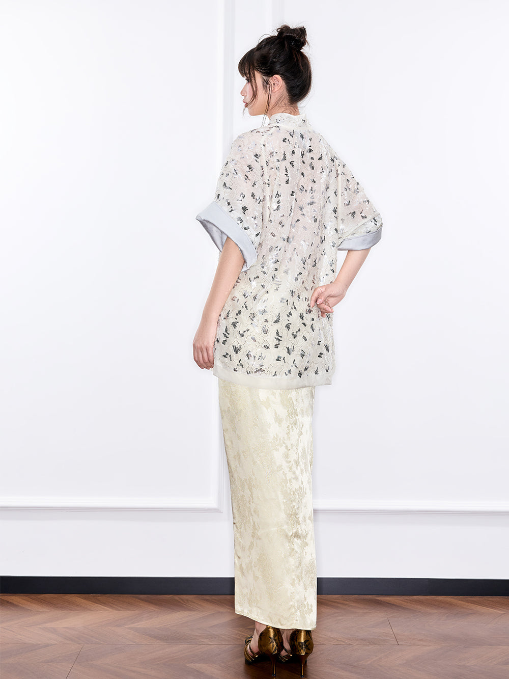 MUKZIN "Ode to the New Summer"New Chinese-style elegant slimming short-sleeve top