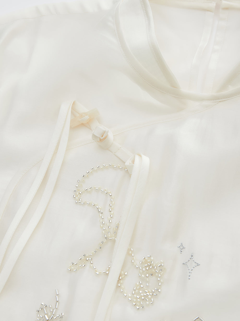 Mukzin "Ode To The New Summer"Short-Sleeved Shirt With New Chinese-Style Frog Buttons On The Placket