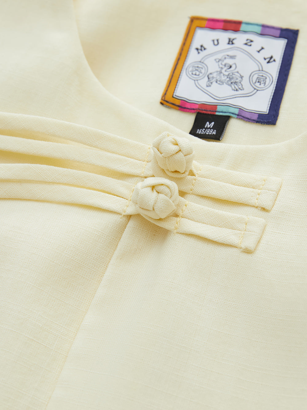 MUKZIN “Ode to the New Summer”Light Yellow Chinese-style Suit Jacket