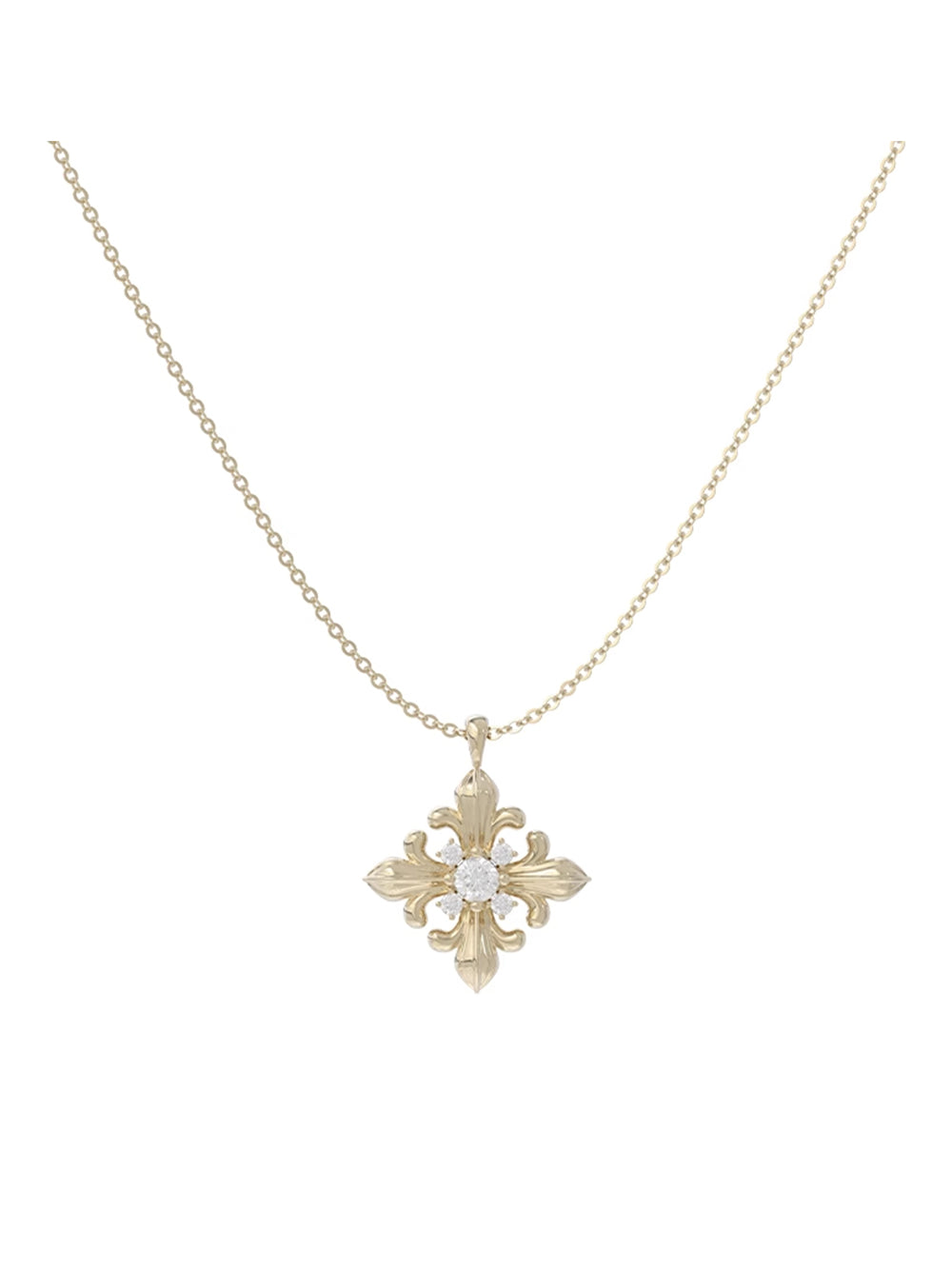 MUKTANK×SUN HUNTER Simple Iris-themed Necklace