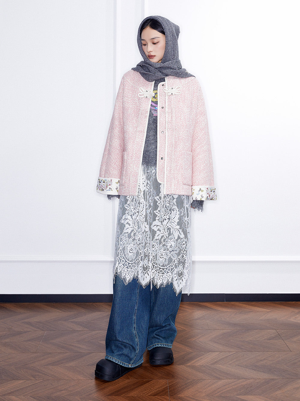 MUKZIN Linglong "Flower Snake." Chinese-style Herringbone Chanel Jacket