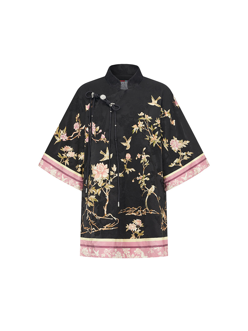 MUKZIN Linglong “Abundant Flowers”New Chinese Style Dark Cloak.