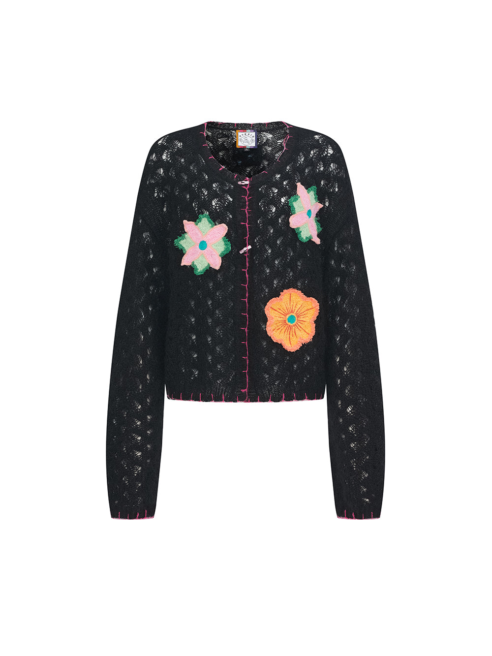 MUKZIN SpringPrelude “Chunjiao” Vintage Hollow-out Knitted Cardigan