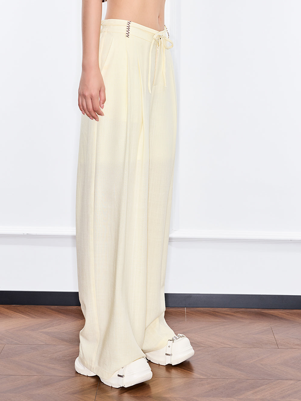 MUKZIN "Ode to the New Summer"Light Yellow New Chinese-style Trousers