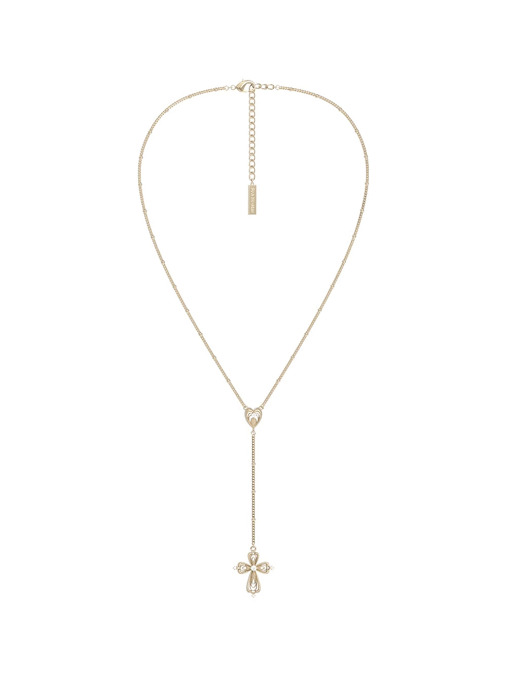 MUKTANK×SUN HUNTER Lace cross Y-chain