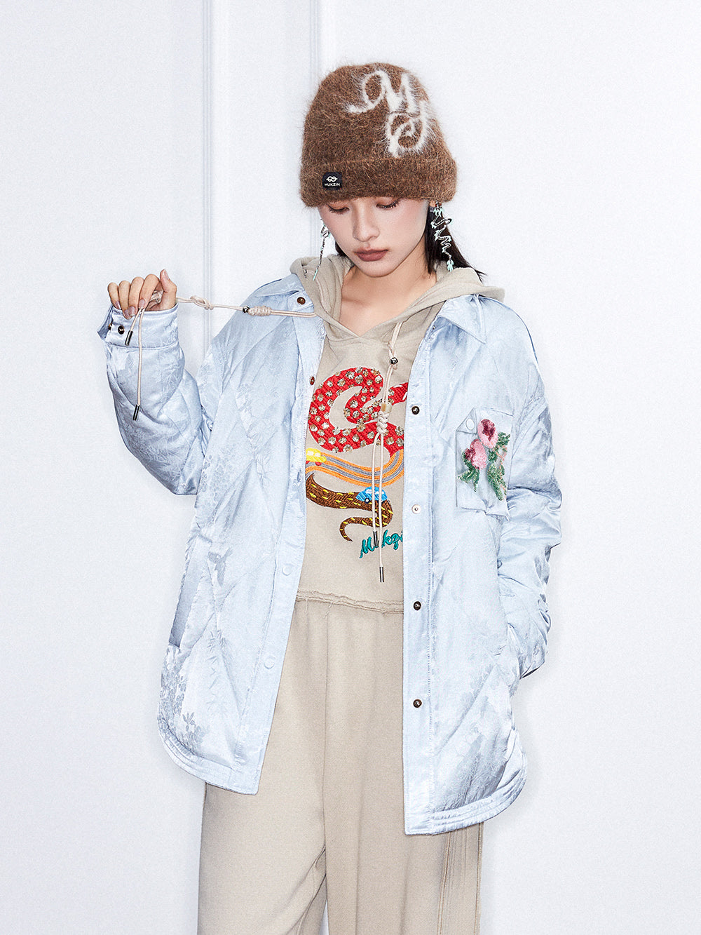 MUKZIN Linglong "Linglongzi"Shirt-style Down Jacket.