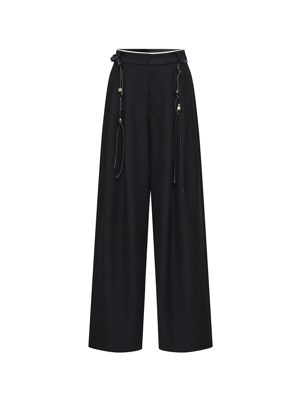MUKZIN Linglong “Linglongzi”Simple Wide Leg Suit Pants