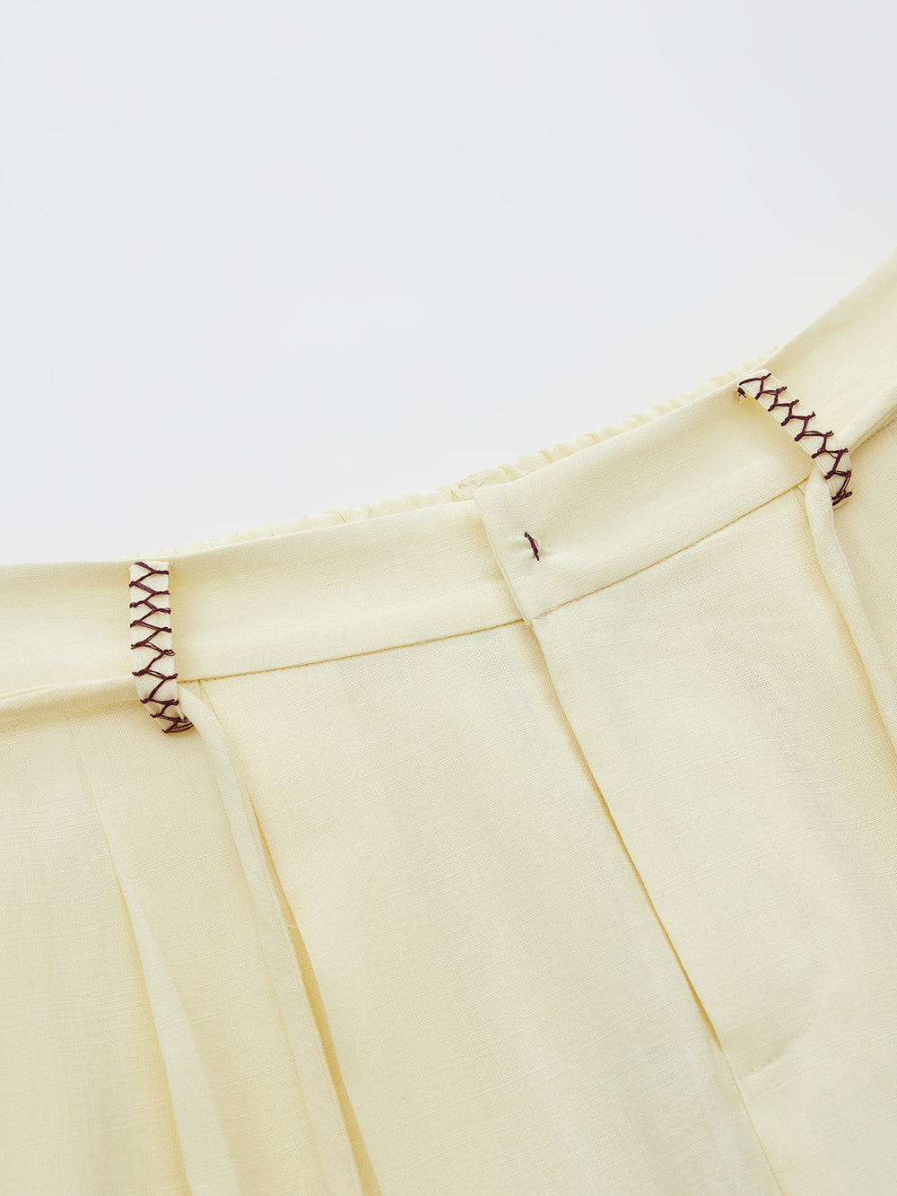 MUKZIN “Ode to the New Summer”Light Yellow New Chinese-style Trousers
