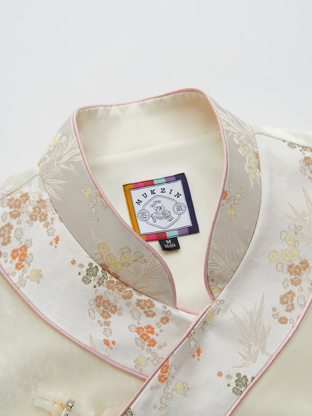 MUKZIN Spring Prelude"Zui Haitang" New Chinese-style Velvet Cheongsam-collar Cloak
