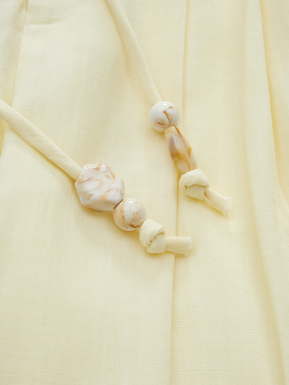 MUKZIN “Ode to the New Summer”Light Yellow New Chinese-style Trousers