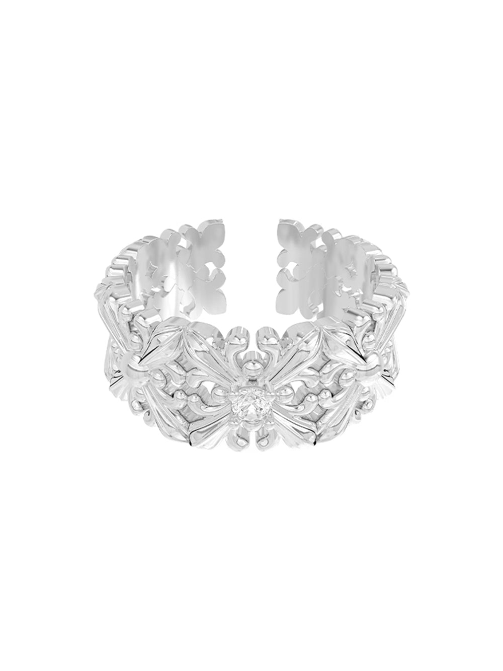 MUKTANK×SUN HUNTER Full-band Ring with Iris Design