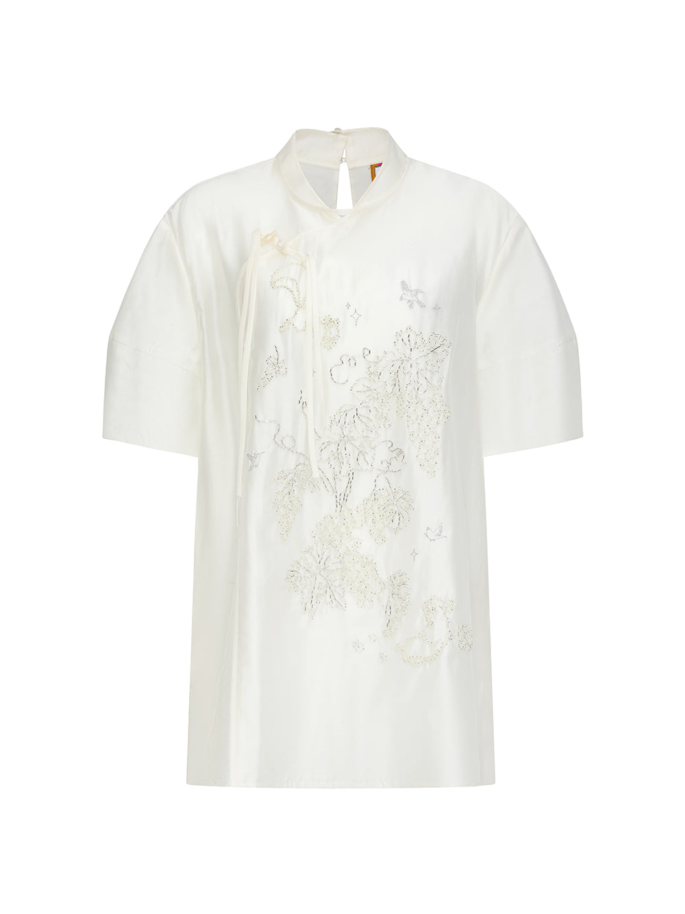 Mukzin "Ode To The New Summer"Short-Sleeved Shirt With New Chinese-Style Frog Buttons On The Placket