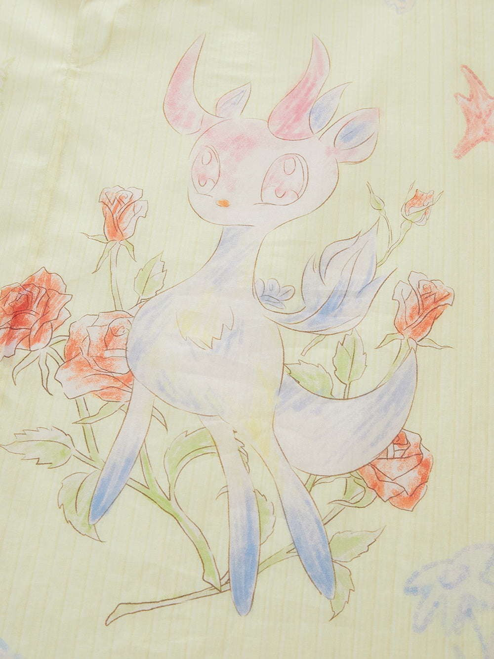 Mukzin "Ode To The New Summer"New Chinese-Style Shirt With Frog Buttons At The Collar And Printed Patterns