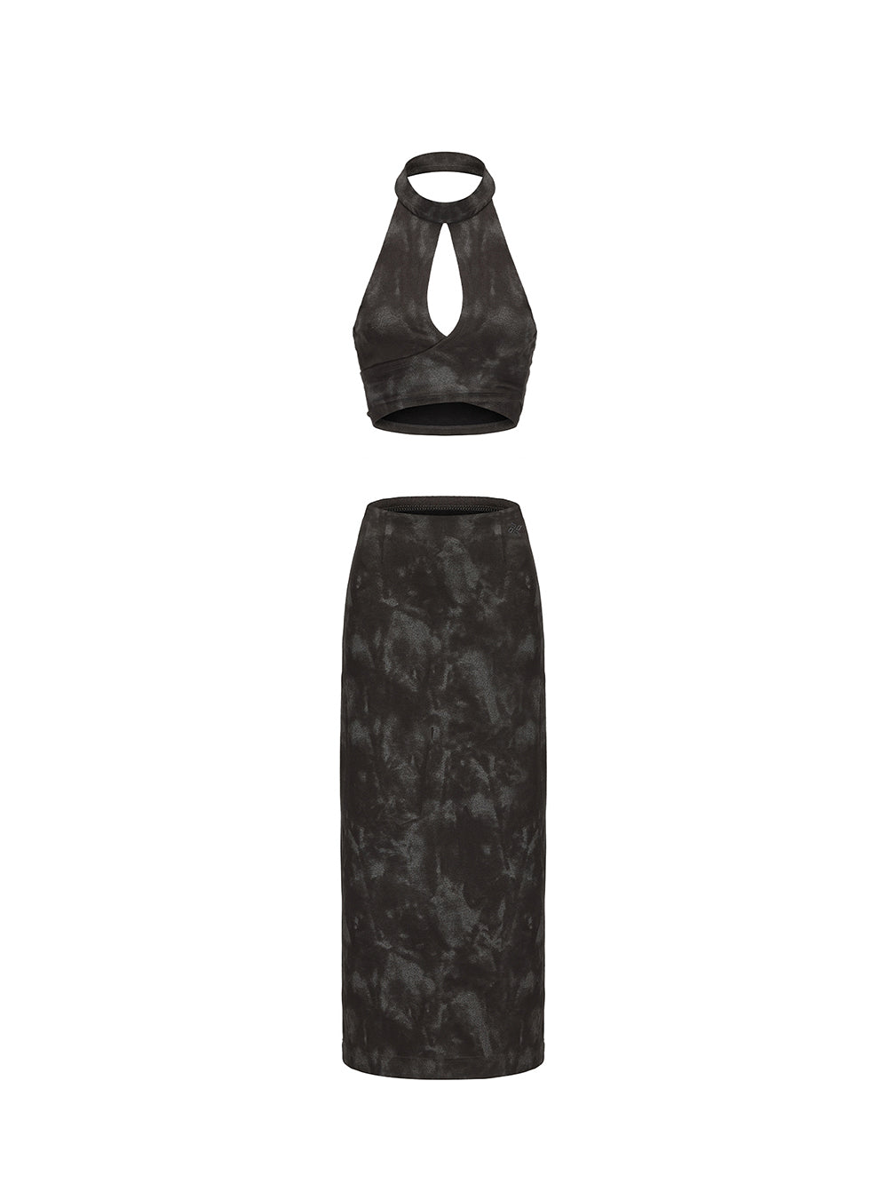 MUKTANK×ARDENCODE Knit Washed-out Halter Spaghetti Strap