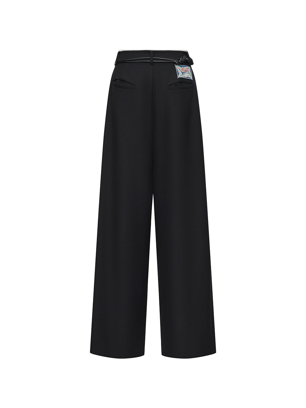 MUKZIN Linglong “Linglongzi”Simple Wide Leg Suit Pants