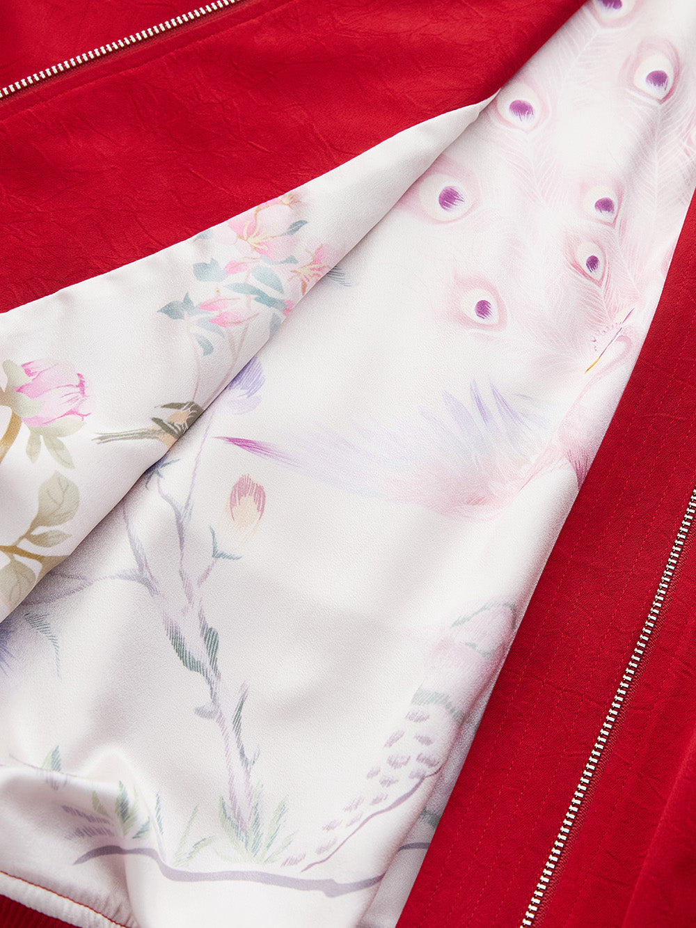 MUKZIN Spring Prelude "Zebra Finch" Straight Tube Half Skirt with Side Gathers