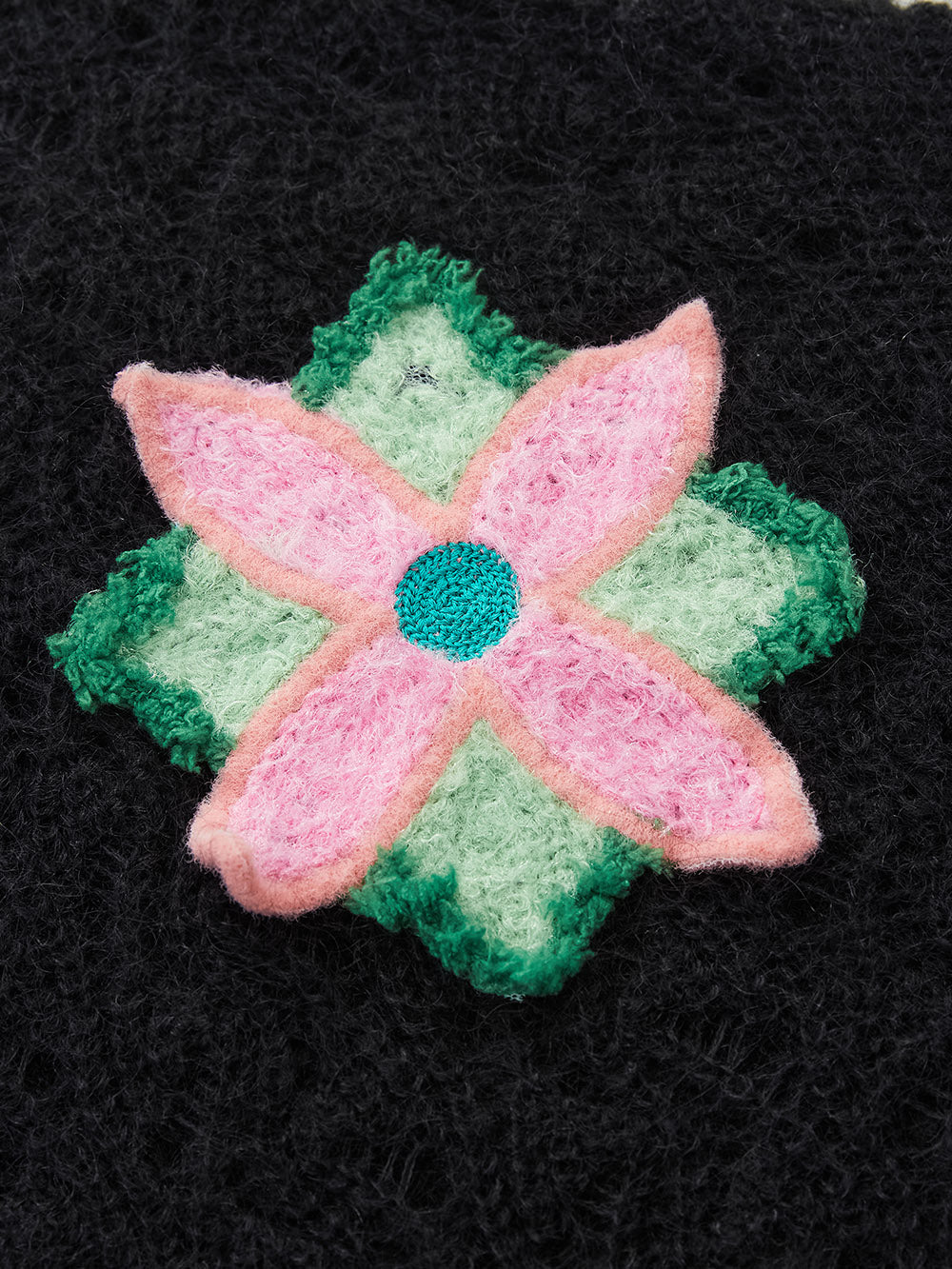 MUKZIN SpringPrelude "Chunjiao" Vintage Hollow-out Knitted Cardigan