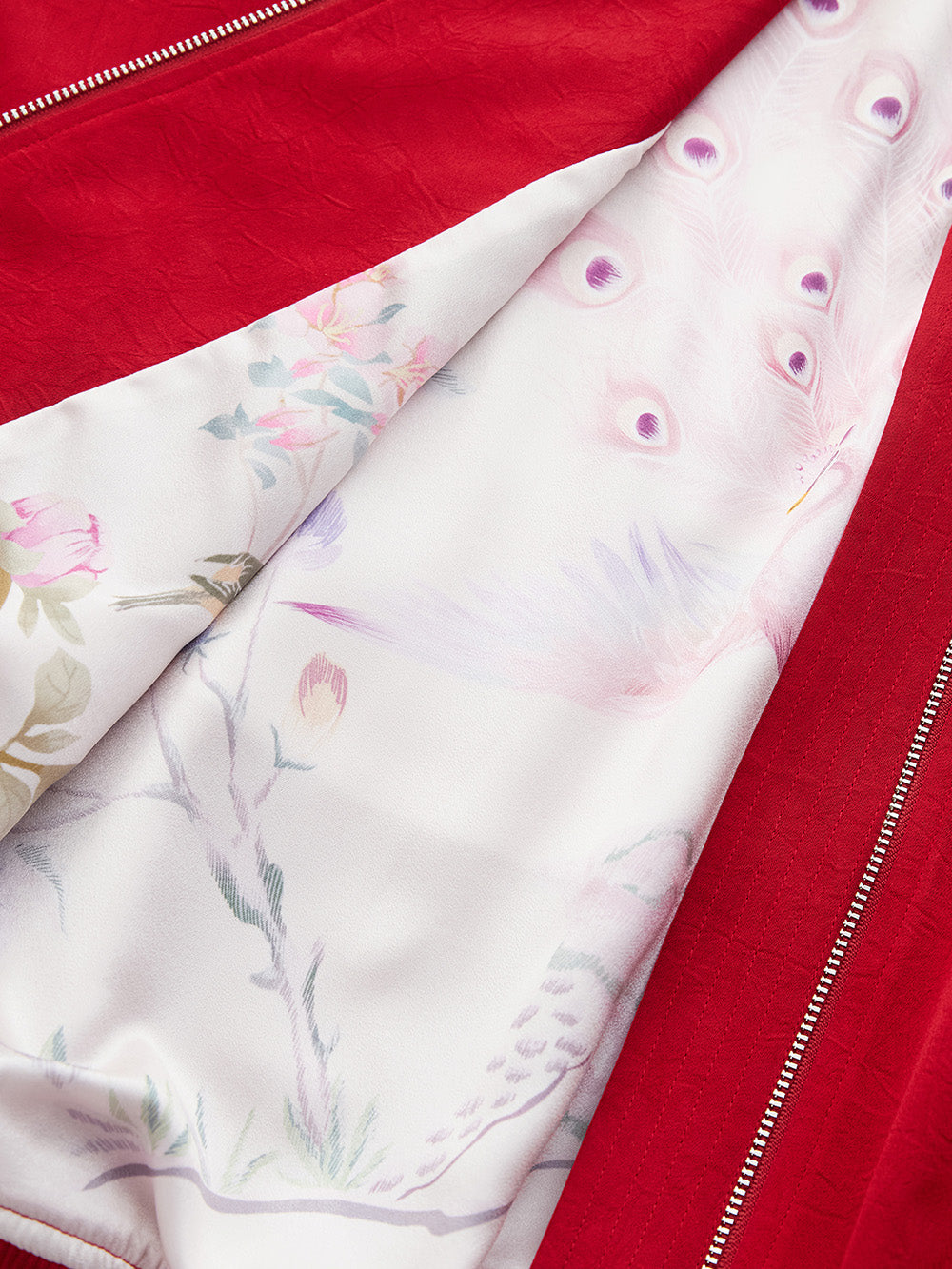 MUKZIN Spring Prelude "Zebra Finch" Chinese-style Baseball Jacket with a Sense of Design