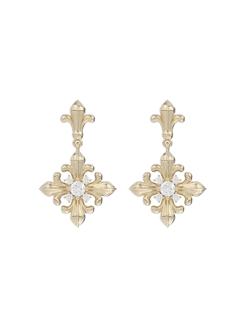 MUKTANK×SUN HUNTER Iris Petal Earrings