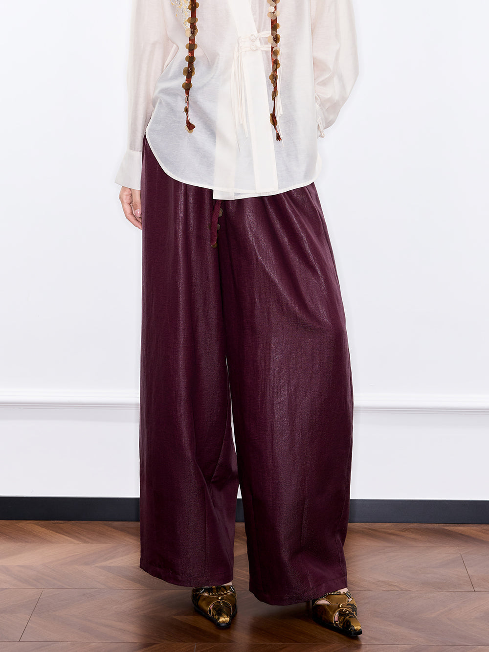 MUKZIN “Ode to the New Summer”Neo - Chinese Style Embroidered White Shirt