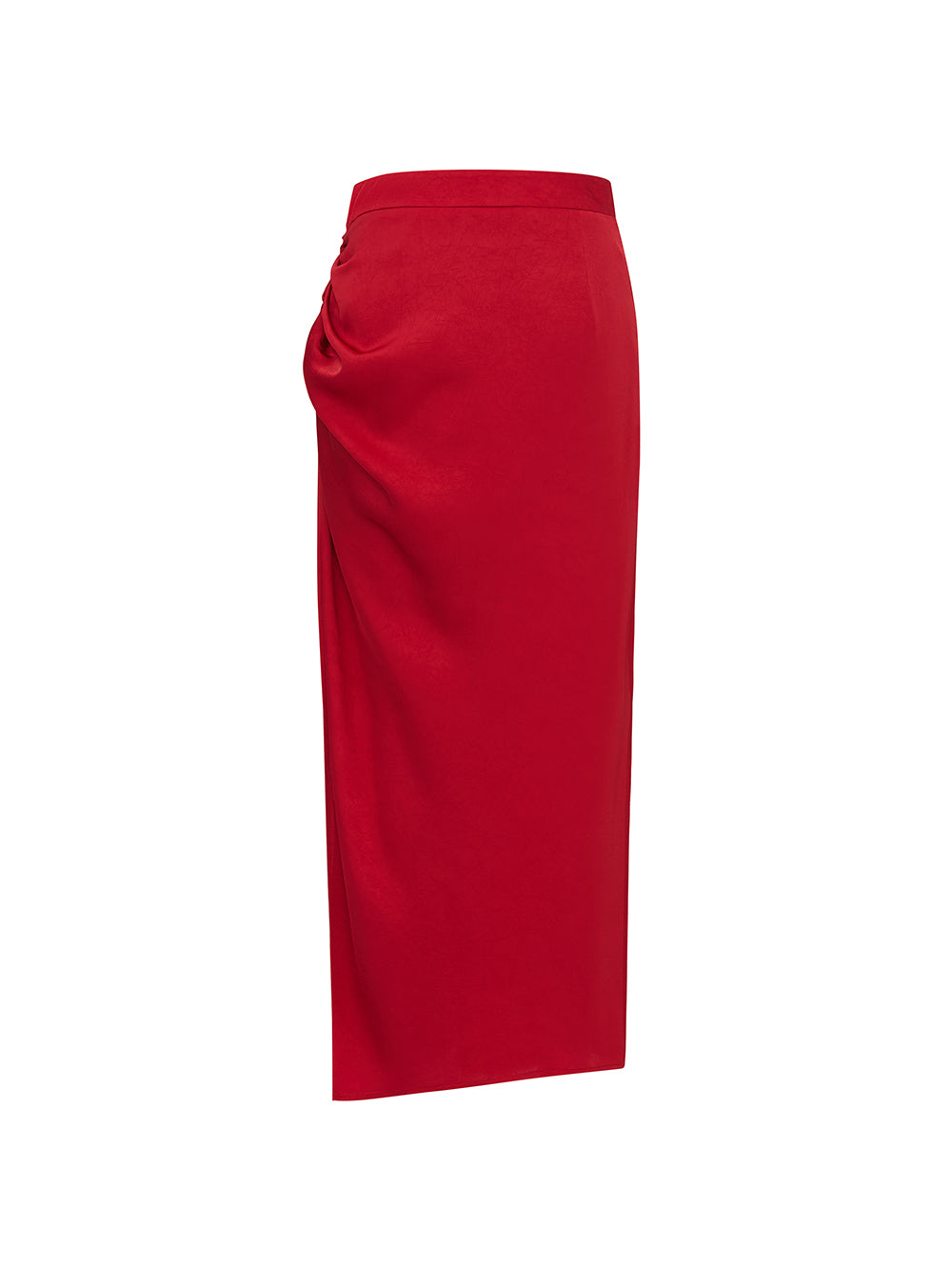 MUKZIN Spring Prelude "Zebra Finch" Straight Tube Half Skirt with Side Gathers