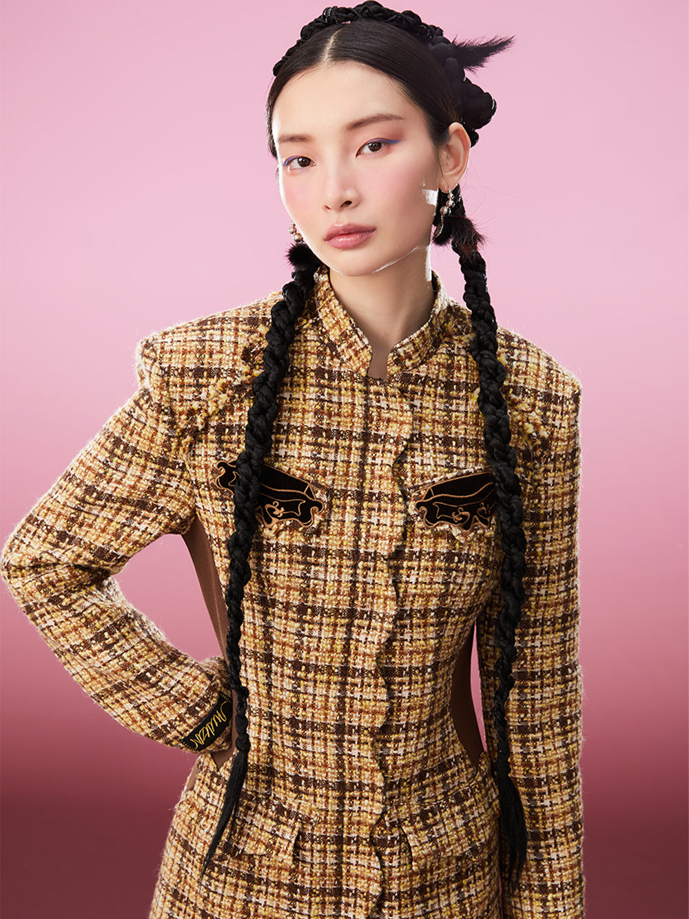 MUKZIN Vintage Yellow High Quality Elegant Cheongsam