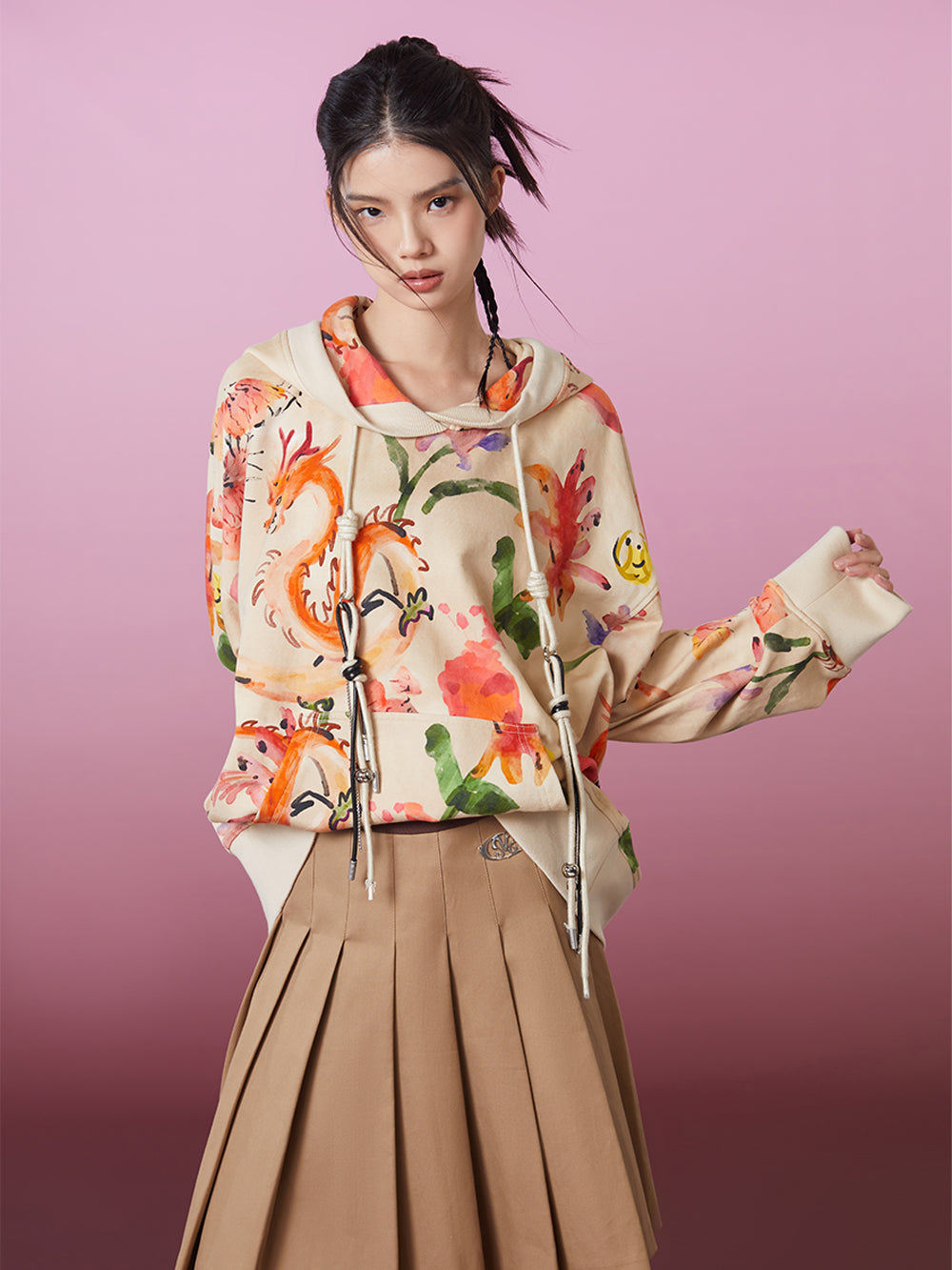 MUKZIN New Loose Printed Personalized Casual Sweater