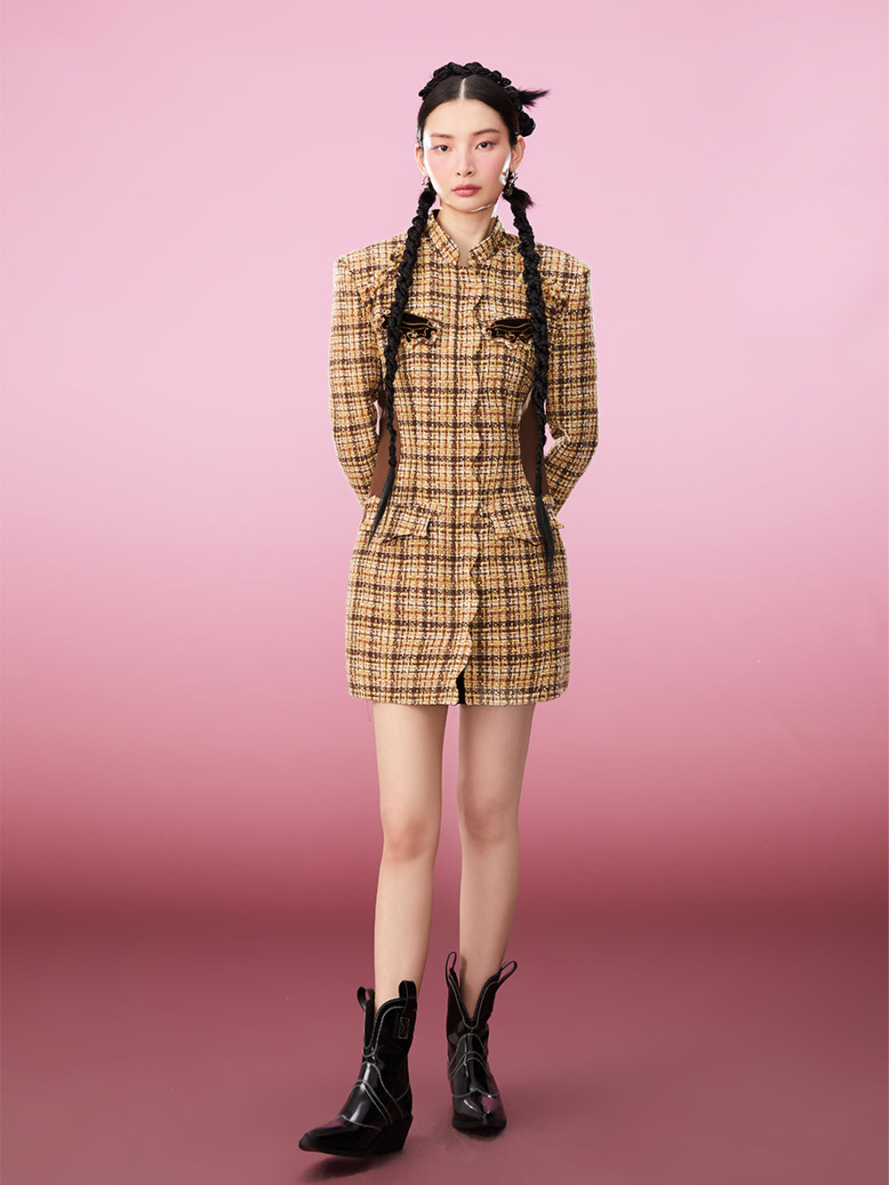 MUKZIN Vintage Yellow High Quality Elegant Cheongsam