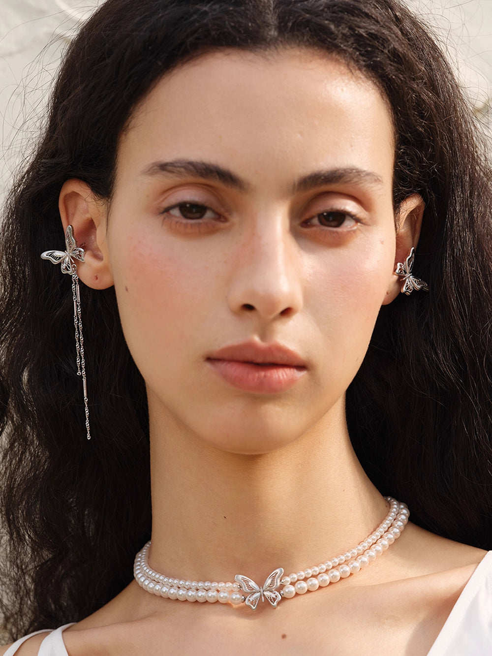 MUKTANK×SUN HUNTER “Emergence”Lace Butterfly Ear Cuff
