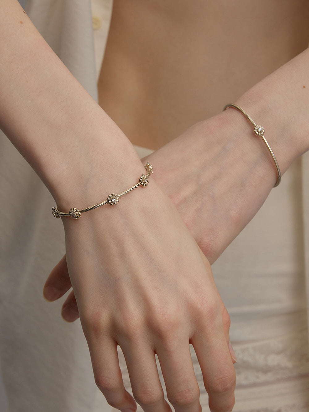 MUKTANK×SUN HUNTER Garden Full Daisy Bracelet