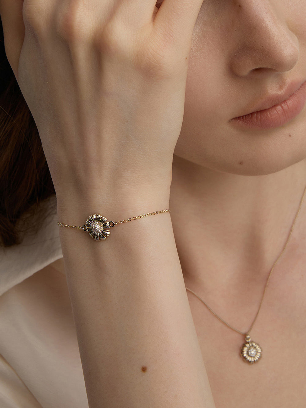 MUKTANK×SUN HUNTER Garden Single Daisy Bracelet