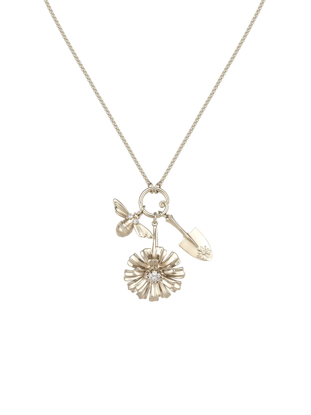 MUKTANK×SUN HUNTER Garden Double-Layer Daisy Necklace