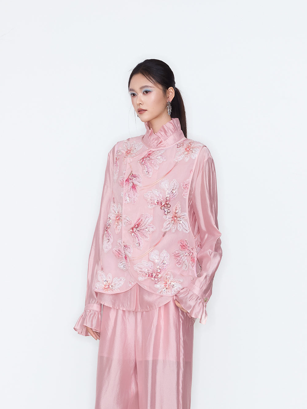MUKZIN×Flourishing Blooms New Chinese-Style Embroidered Trousers