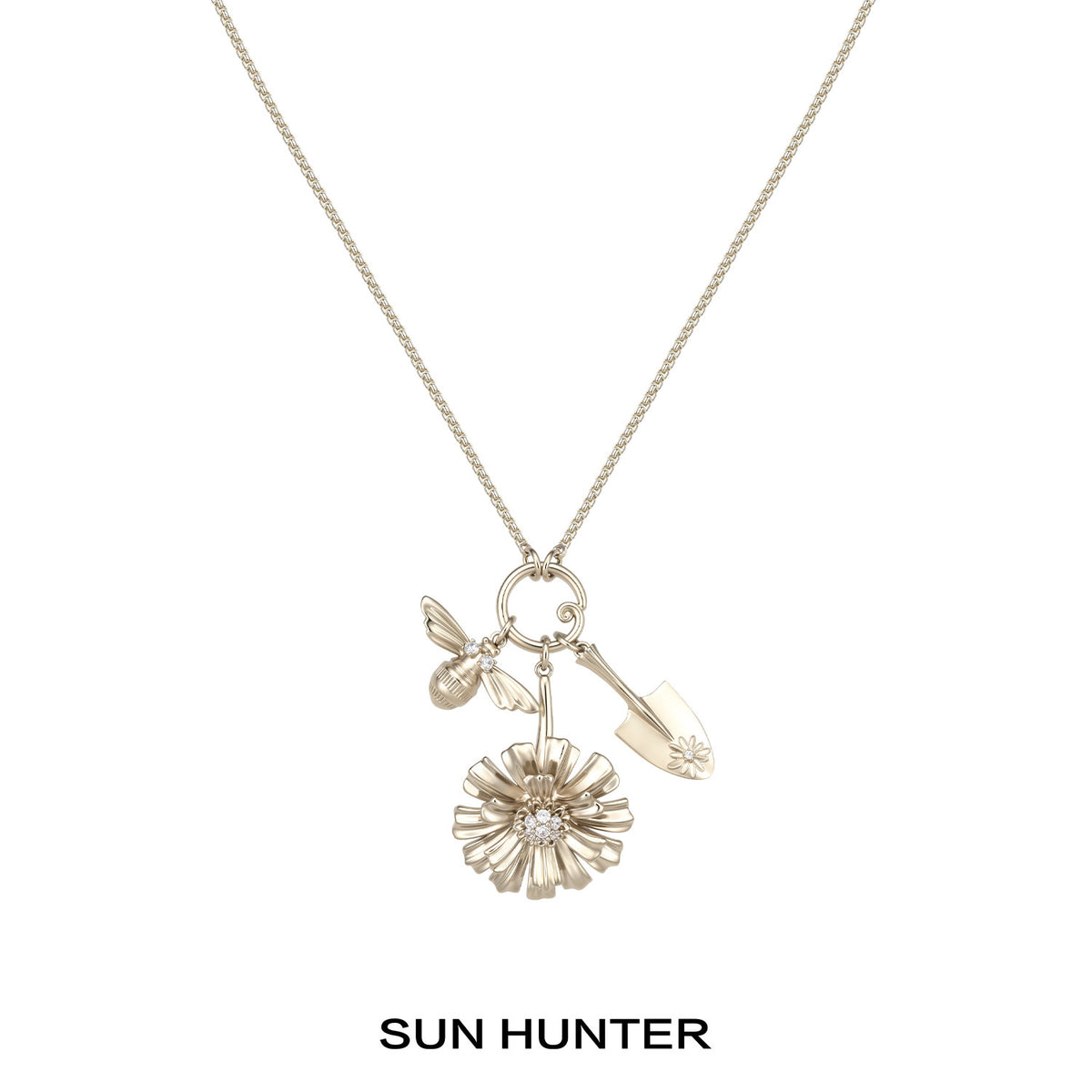 MUKTANK×SUN HUNTER Garden Double-Layer Daisy Necklace