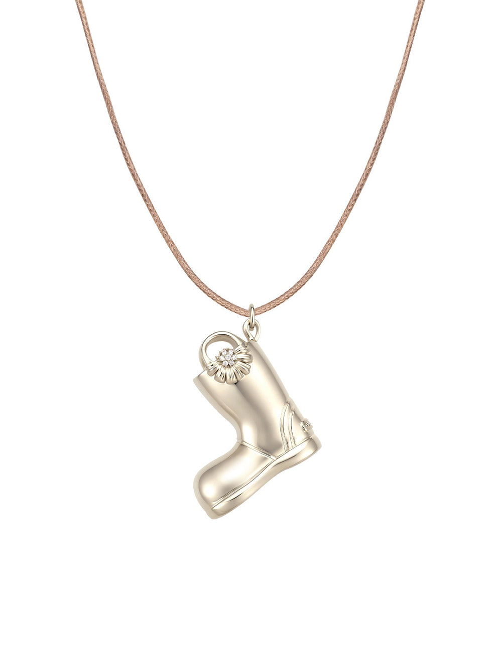 MUKTANK×SUN HUNTER Garden Daisy Rain Boot Pull-Chain Necklace