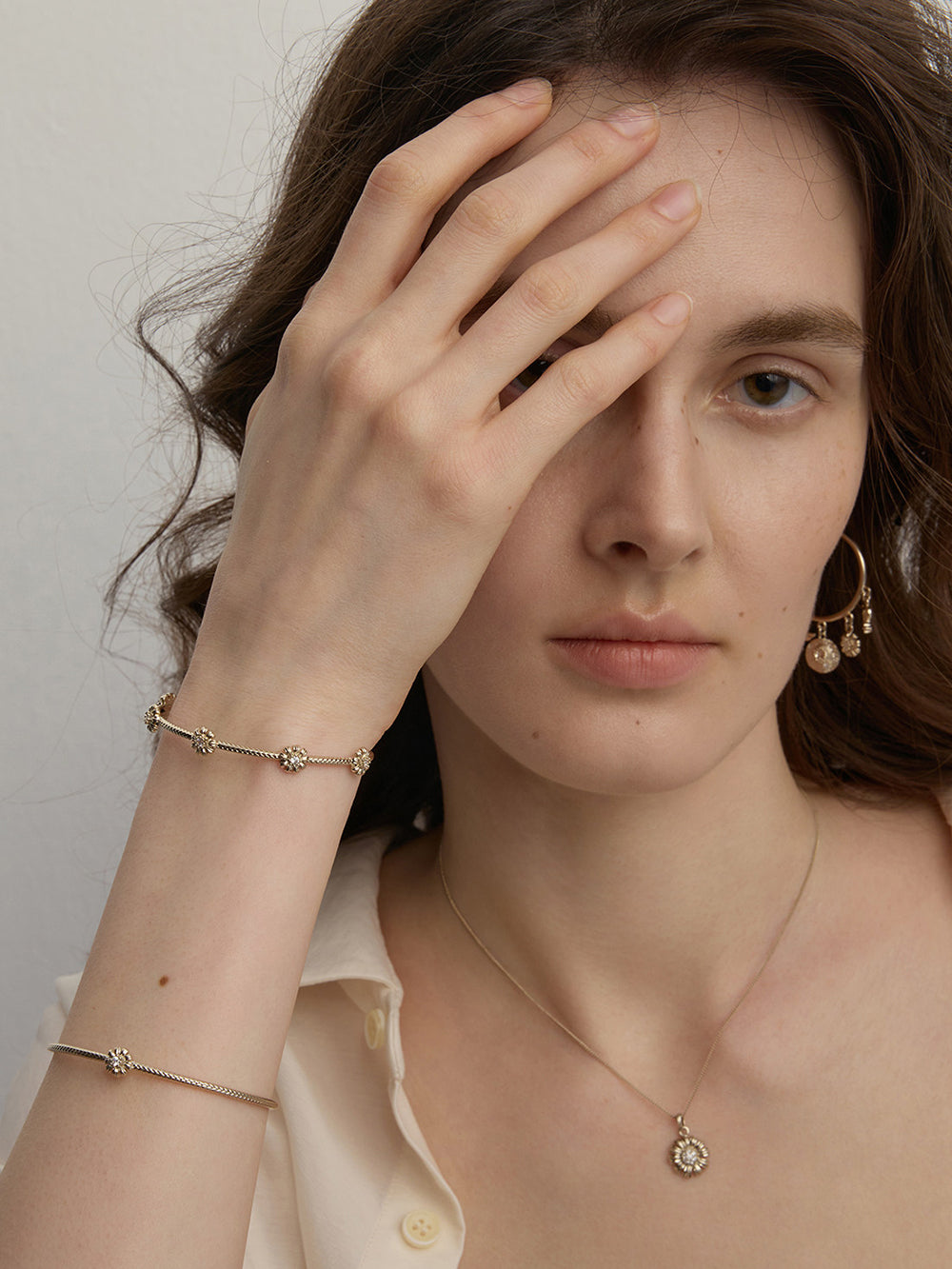 MUKTANK×SUN HUNTER Garden Full Daisy Bracelet