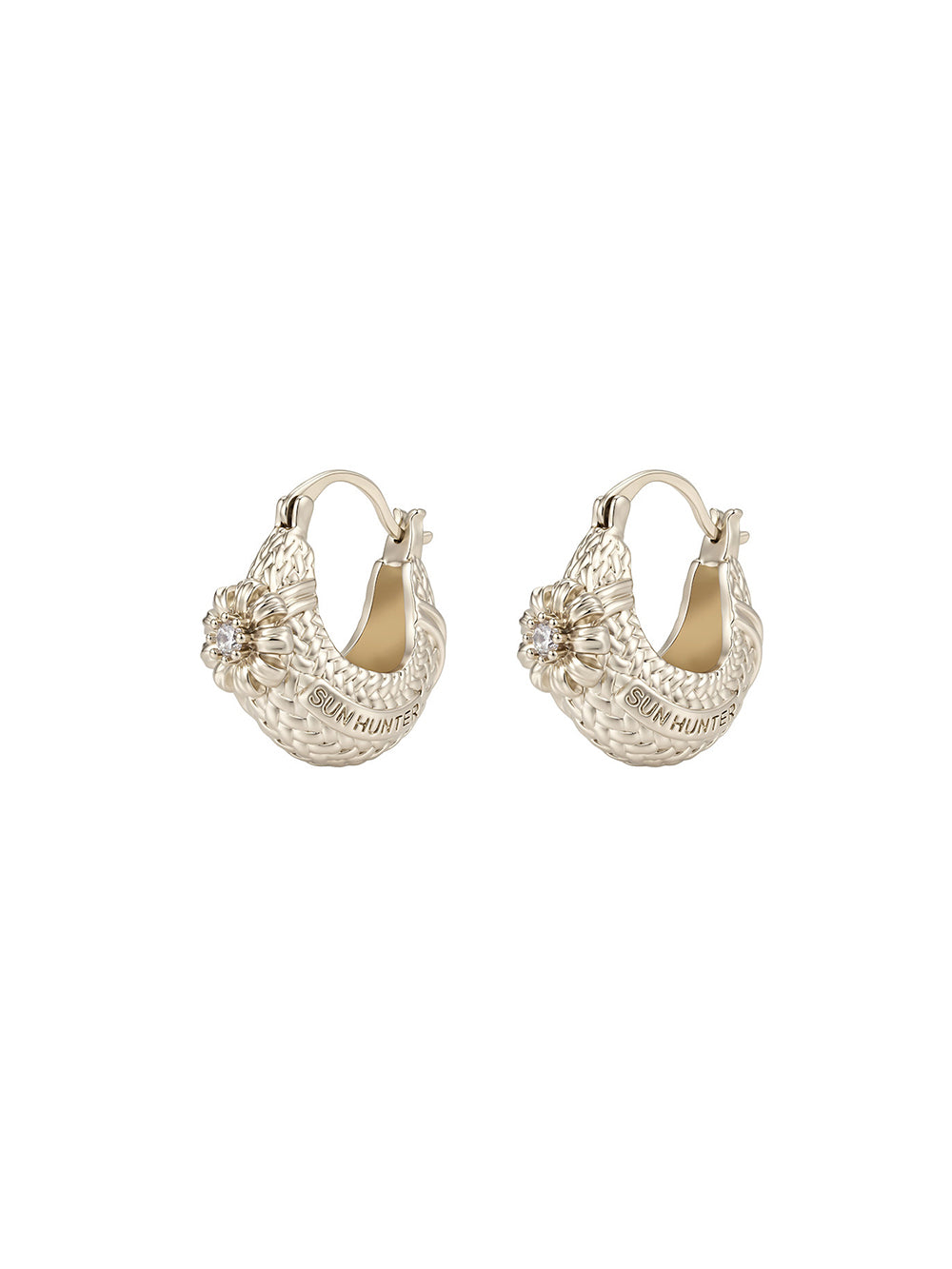 MUKTANK×SUN HUNTER Garden daisy flower basket with ear fasteners