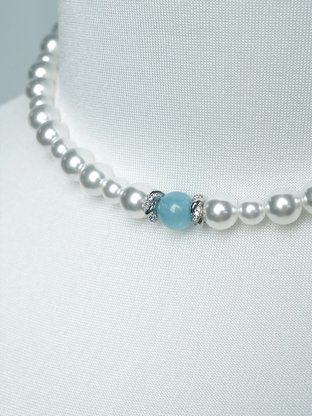 MUKZIN"Mermaid Tears" Australian White Pearl Necklace