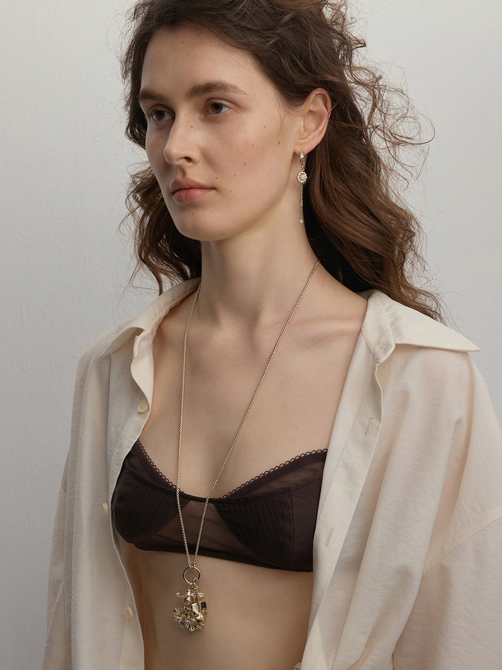 MUKTANK×SUN HUNTER Garden Double-Layer Daisy Necklace