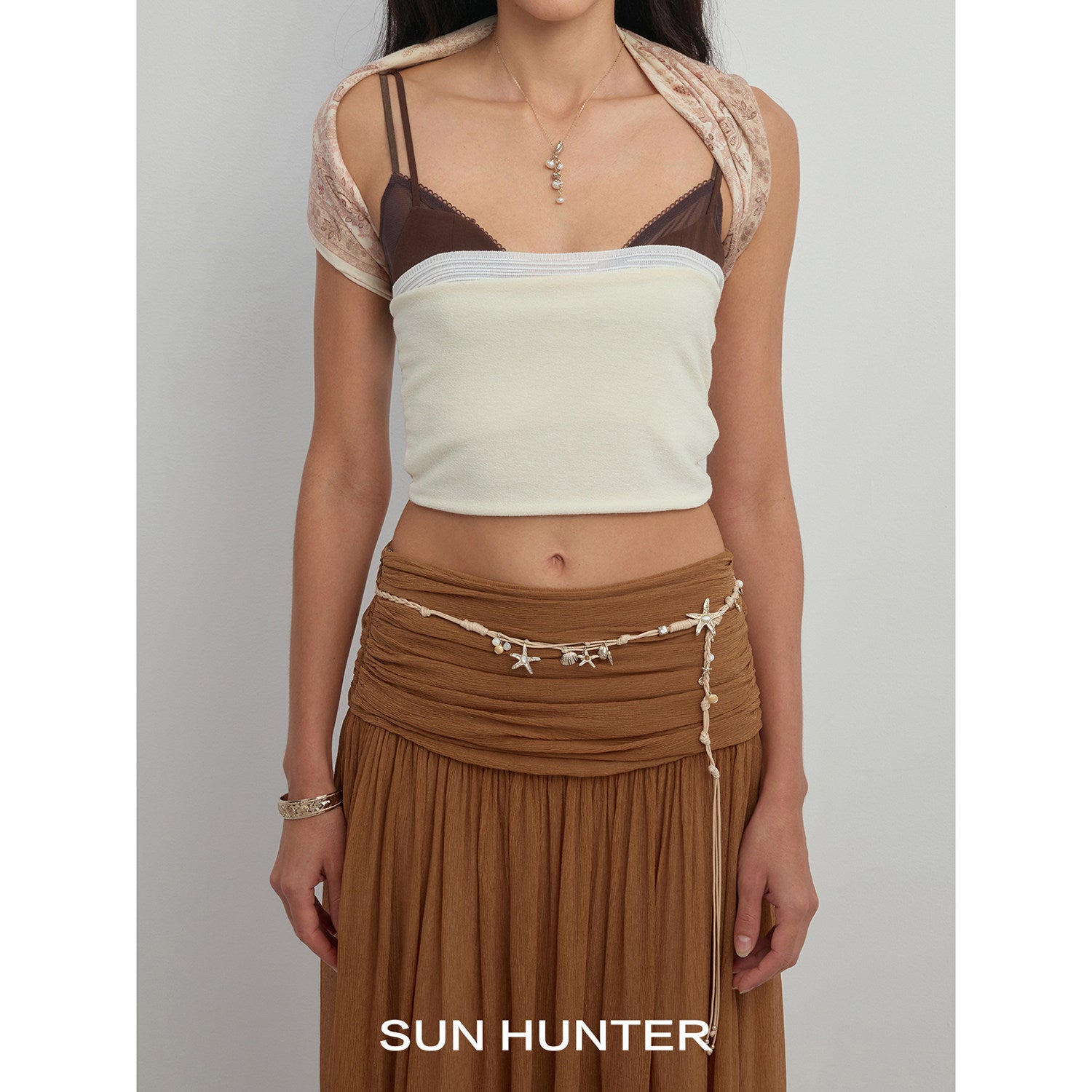MUKTANK×SUN HUNTER Ocean woven necklace
