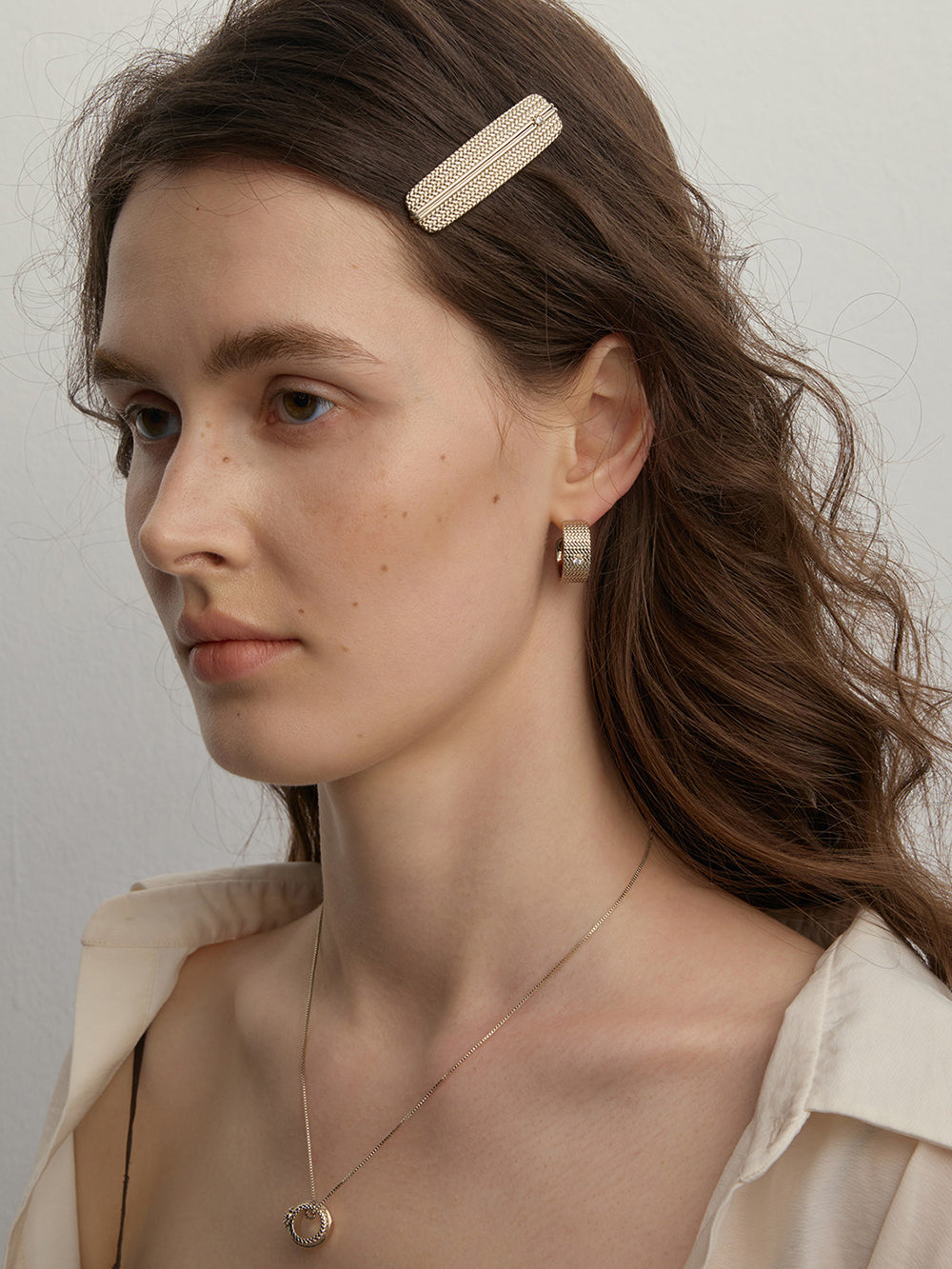 MUKTANK×SUN HUNTER Garden Woven Solitaire Hair Clip