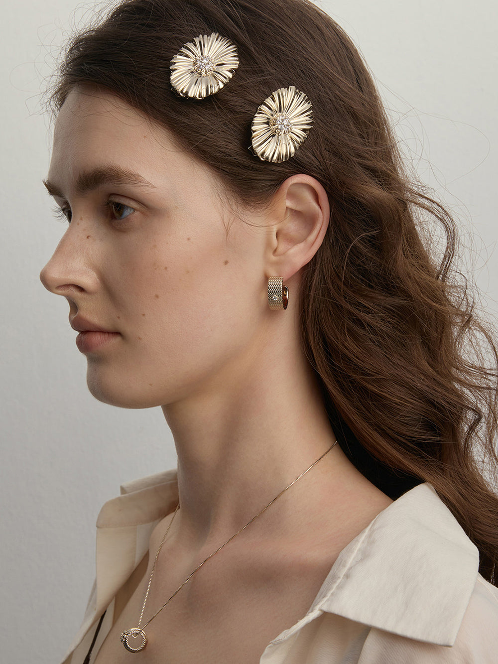 MUKTANK×SUN HUNTER Garden Daisy Hair Clip