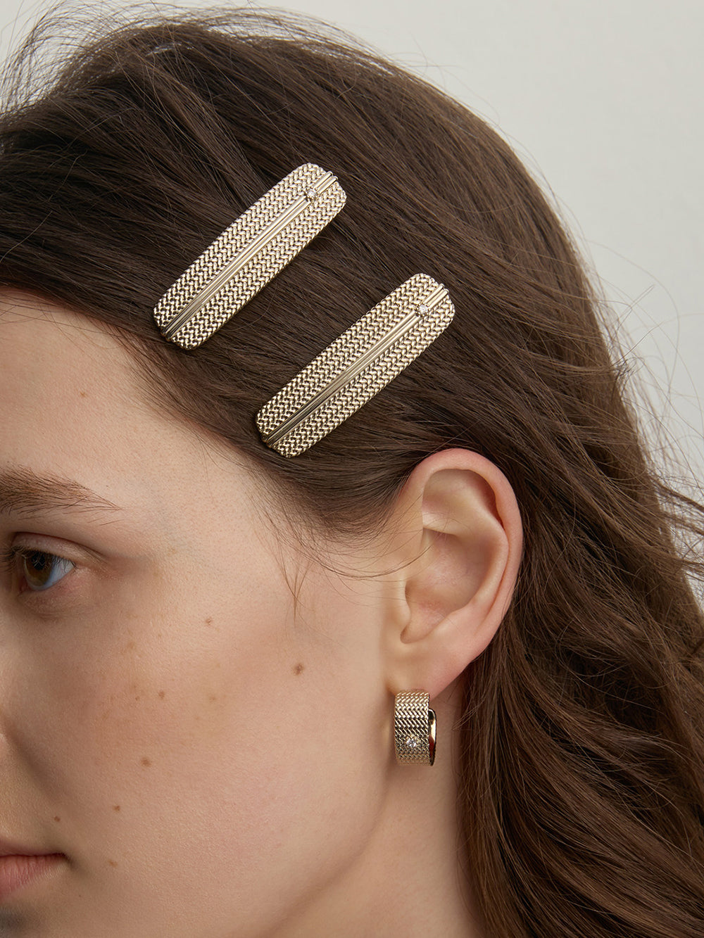 MUKTANK×SUN HUNTER Garden Woven Solitaire Hair Clip