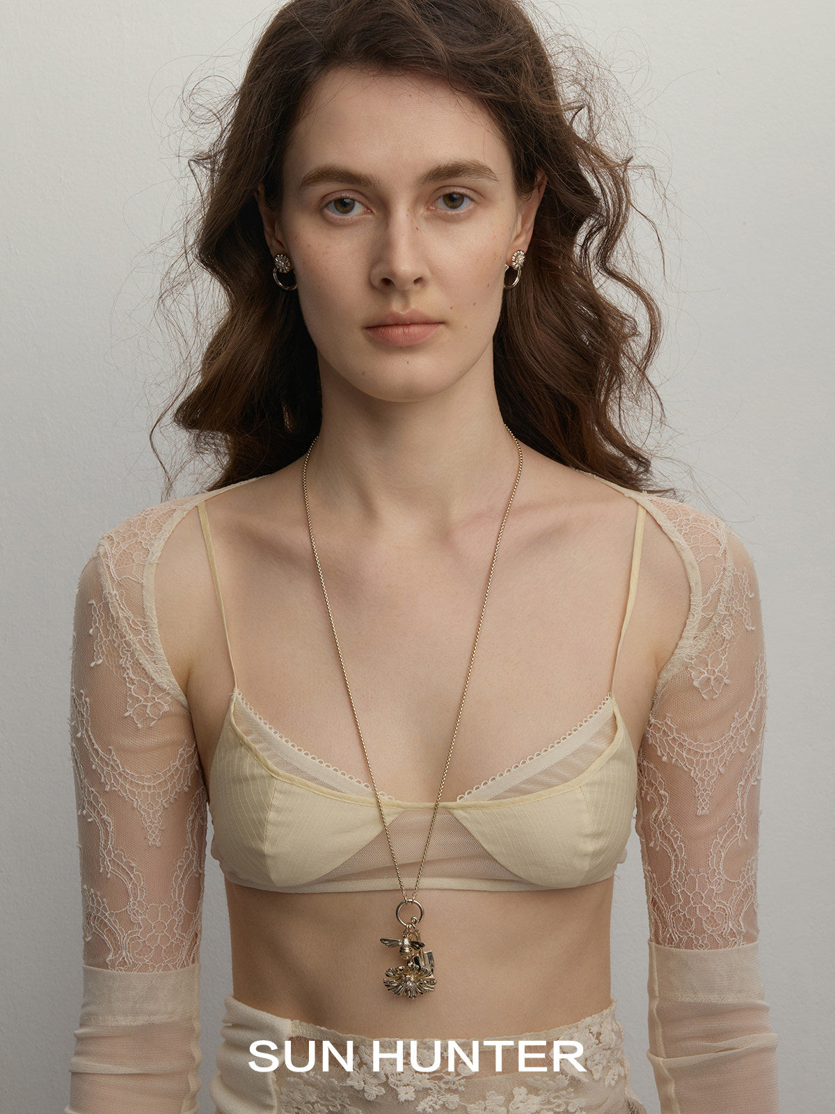 MUKTANK×SUN HUNTER Garden Double-Layer Daisy Necklace