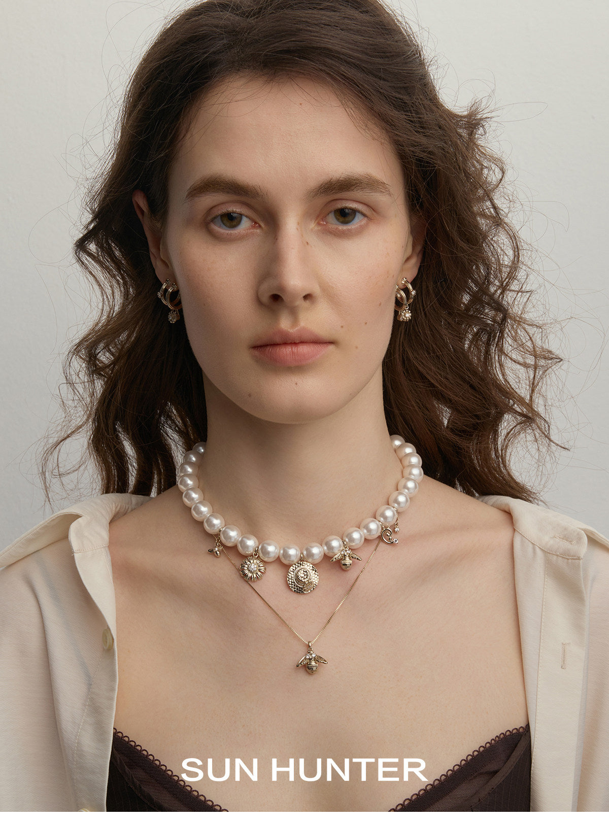 MUKTANK×SUN HUNTER Garden Pearl Necklace
