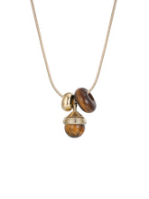 MUKTANK×SUN HUNTER Tiger's Eye Acorn Necklace